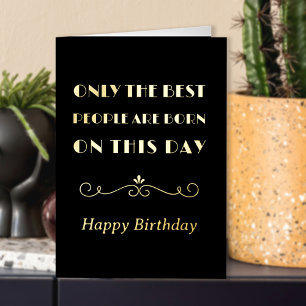 Carte De Vacances Métallisée Seule la meilleure typographie Art Déco Vintage