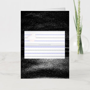 Carte De Vacances Métallisée SlipperyJoe's Gay Leather Pride drapeau royal noir