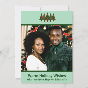 Carte de vacances Mini Forêt de Noël