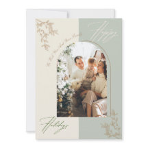 Carte de vacances minimaliste Arch Family