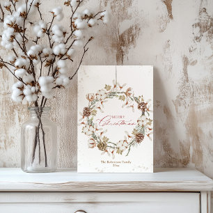 Carte de vacances minimaliste de la couronne de No