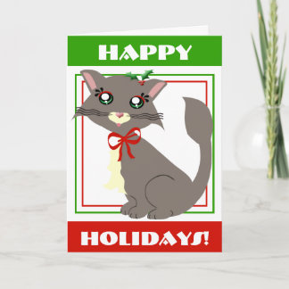 Carte de vacances Misty Toon Kitty !
