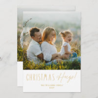 Carte de vacances moderne de Noël de deux prises