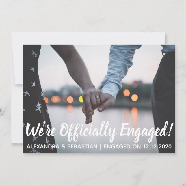 Carte de vacances moderne Elegance Engagée Apparte (Devant)