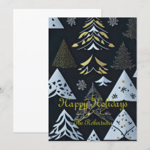 Carte de vacances moderne et élégante