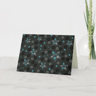 Carte de vacances Motif Snowflake