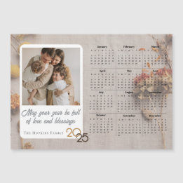 Carte de vacances Neutre Magnet de calendrier phot