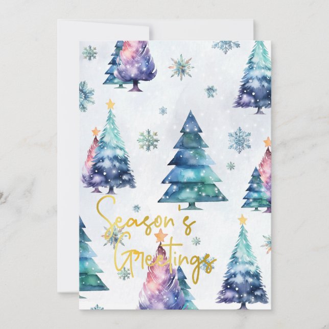 Carte de vacances Noël Appartement Bonnes Fêtes (Devant)