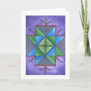 Carte de vacances/Noël d'hiver, "baie d'étoile "