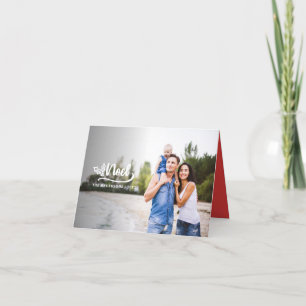 Carte de vacances Noël manuscrite Noel