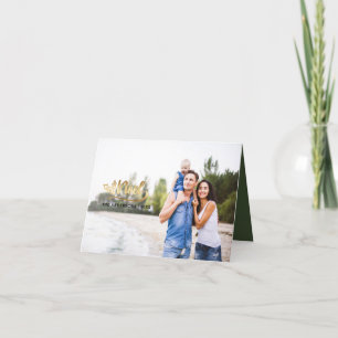 Carte de vacances Noël manuscrite Noel