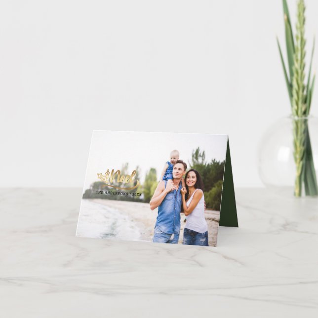 Carte de vacances Noël manuscrite Noel (Devant)