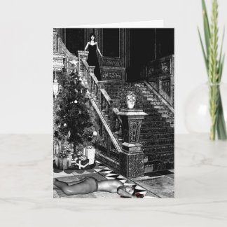 Carte de vacances Noël Noir Imaginaire
