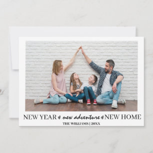 Carte de vacances Nouvelle Maison   Photo du Nouve