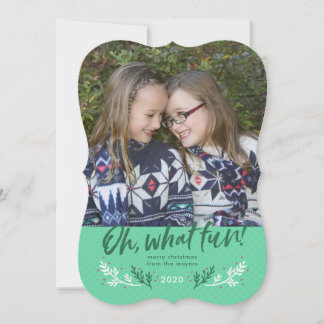 Carte de vacances Oh What Fun avec grande photo