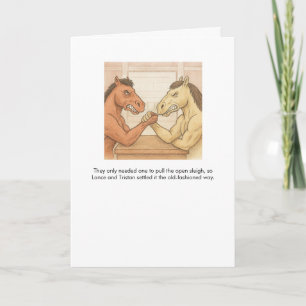 Carte de vacances One Horse