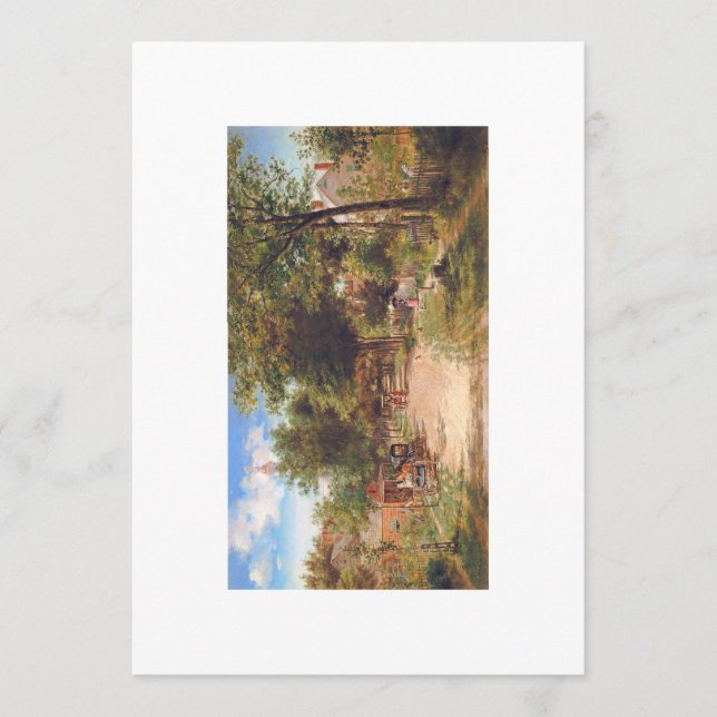 Carte de vacances ou de remerciement à plat (Devant)