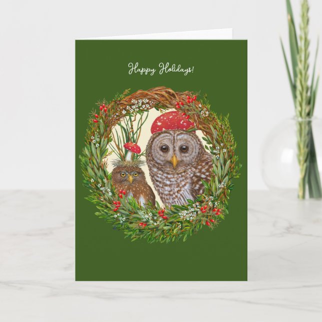 Carte de vacances Owl Friends (Devant)