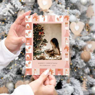 Carte de vacances Patchwork Motif Photo Holiday