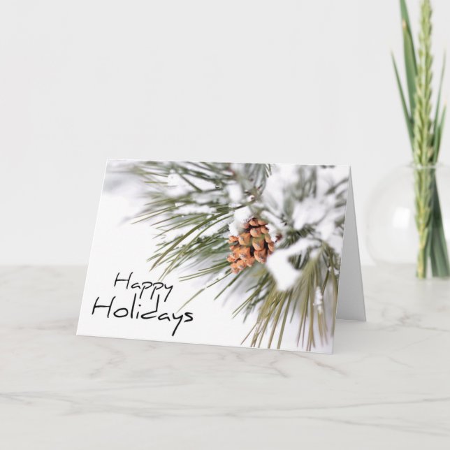 Carte de vacances Peace and Pine Cones (Devant)