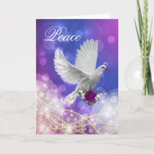 Carte de vacances Peace Dove