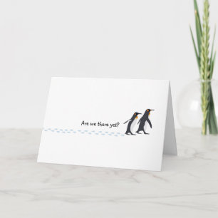 Carte de vacances Penguin Prints