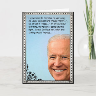 Carte de vacances personnalisable Biden