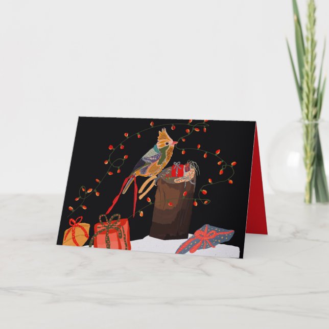 Carte de vacances personnalisable Birdie (Devant)
