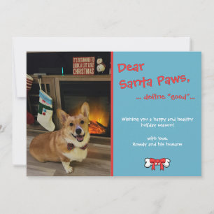 Carte de vacances personnalisable pour animaux de 