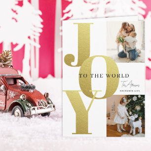 Carte de vacances personnalisée pour famille JOY 2