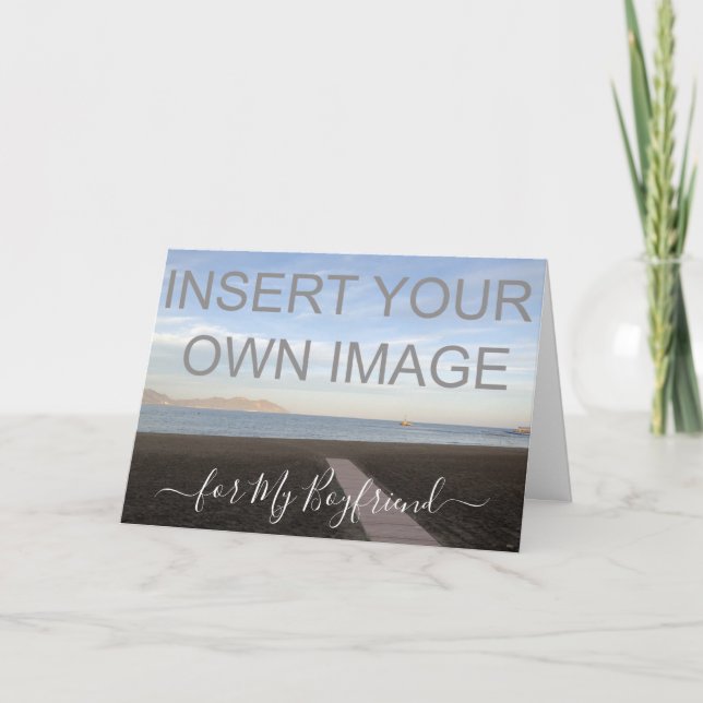 Carte de vacances personnalisée pour le copain pho (Devant)