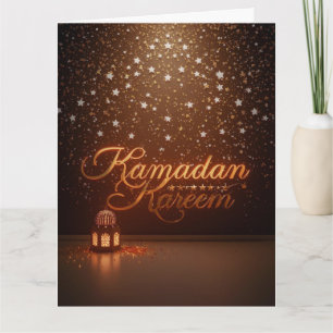 Carte de vacances personnalisée Ramadan Kareem