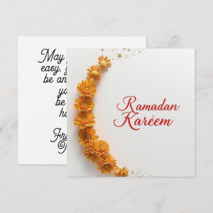 Carte de vacances personnalisée Ramdan Kareem