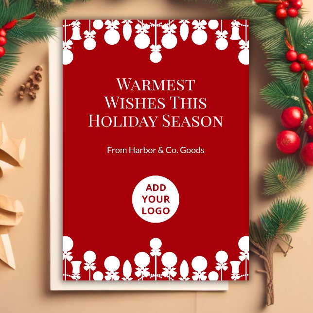 Carte de vacances personnalisées pour les entrepri (Créateur téléchargé)