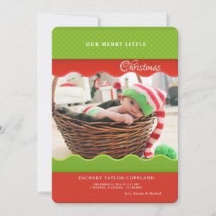 Carte de vacances photo avec bords festonnés