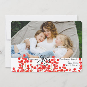 Carte de vacances photo Berry Border