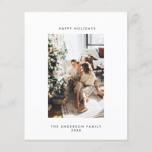 Carte de vacances photo Budget (Devant)