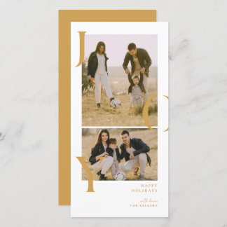 Carte de vacances photo collage Minimalism Joy 2