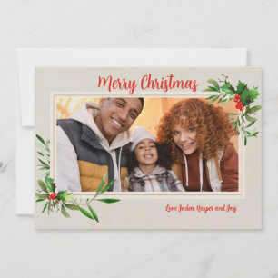 Carte de vacances photo de Holly Frame