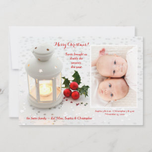 Carte de vacances photo de la saison des Miracles