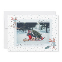 Carte de vacances photo de Noël