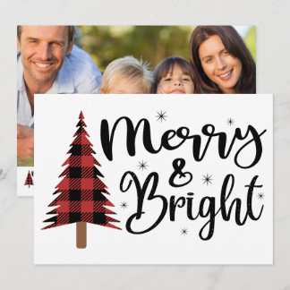 Carte de vacances photo festive et lumineuse