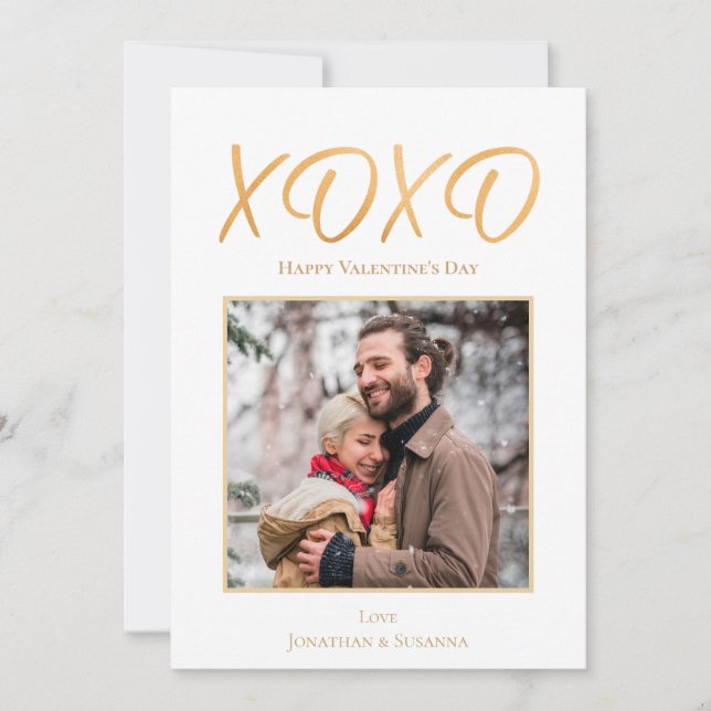 Carte de vacances photo Heureuse Sainte-Valentin X (Devant)