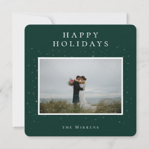 Carte de vacances photo hivernale ensorcelante   V