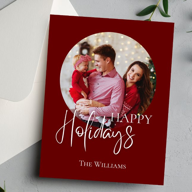 Carte de vacances photo minimaliste moderne (Créateur téléchargé)