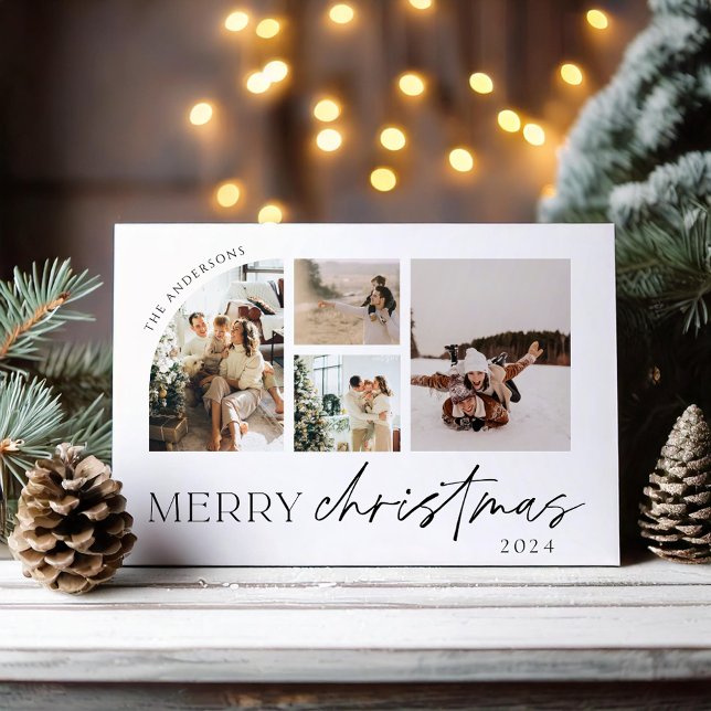 Carte de vacances photo minimaliste moderne (Créateur téléchargé)