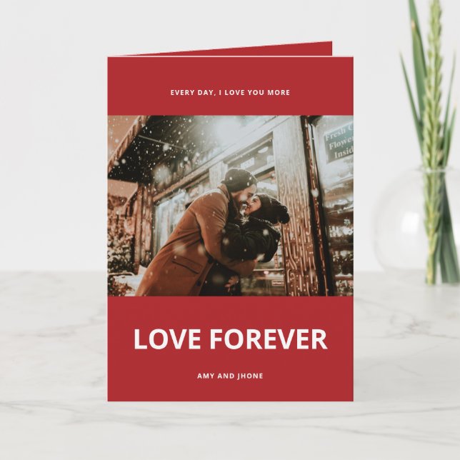 Carte de vacances photo pliable personnalisable (Devant)