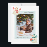 Carte de vacances photo Snowman<br><div class="desc">Découvrez l'esprit de vacances avec notre carte de vacances Snowman avec de jolies illustrations de bonhomme de neige avec une photo.</div>