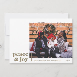 Carte de vacances photo Taupe Coin Paix et Joie