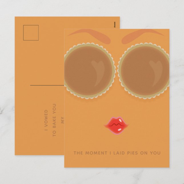 Carte de vacances Pie Eyed Thanksgiving (Devant / Derrière)